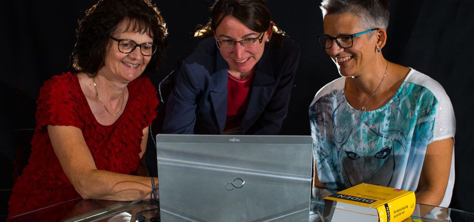 Von links nach rechts Christa Ehmann, Sybille Jungwirth, Sandra Baumann